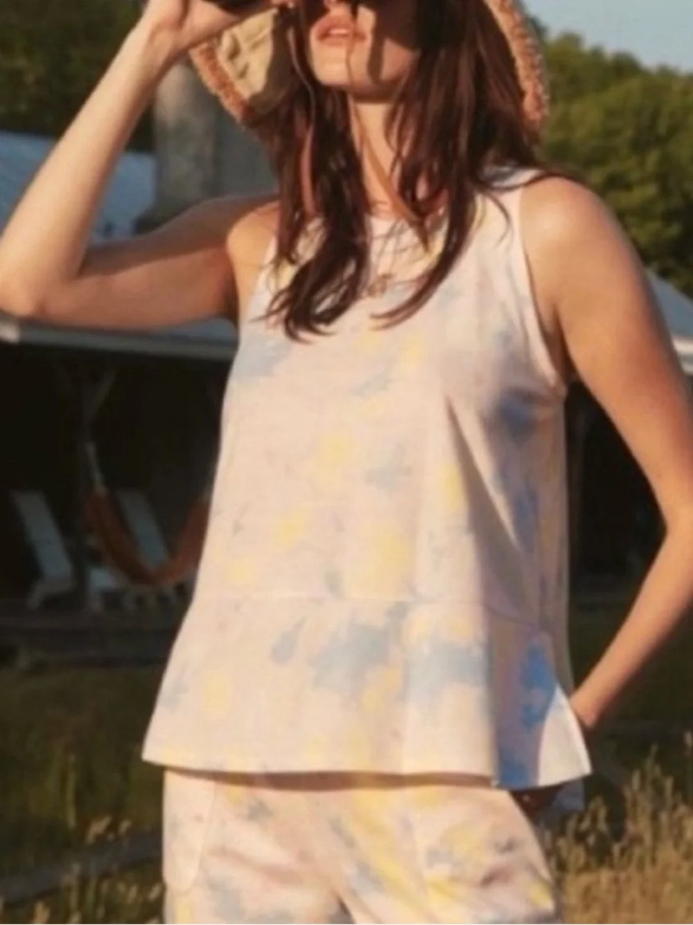 Anthropologie Refinery29 Chrissy Tie Dye Tank